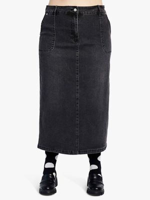 Women's Me&B Grey Denim Skirt