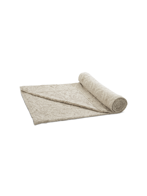 grace bedspread jacquard with taupe 200x230cm