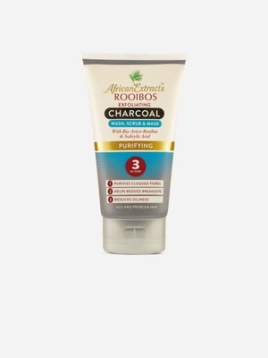 African Extracts Rooibos Purifying Detoxifying Charcoal Cleansing Gel