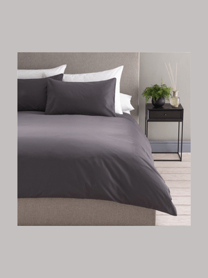 Gold Seal Certified Egyptian Cotton 300 Thread Count Duvet Cover Set Charcoal