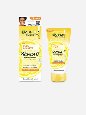 Garnier Even & Matte Vitamin C Protection Day Cream Moisturizer SPF30