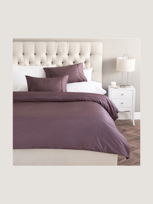 Gold Seal Certified Egyptian Cotton 600 Thread Count Duvet Cover Set Mauve
