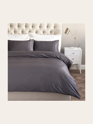 Gold Seal Certified Egyptian Cotton 600 Thread Count Duvet Cover Set Charcoal