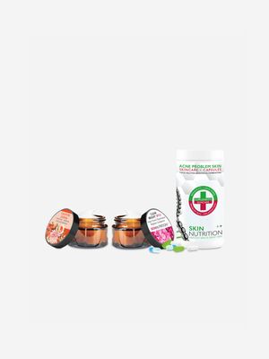 Skin Nutrition Acne Problem Skin Skincare + Supplements Gift set