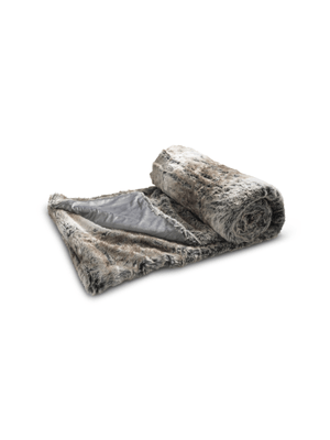 faux fur blanket throw chocolate deer 180x200