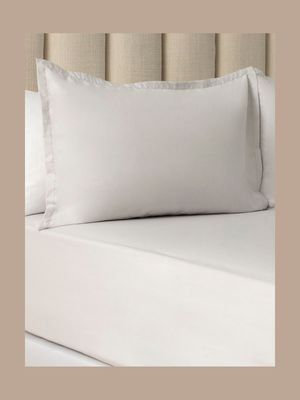 Granny Goose Most Breathable 200 Thread Count Cotton Fitted Sheet Silver