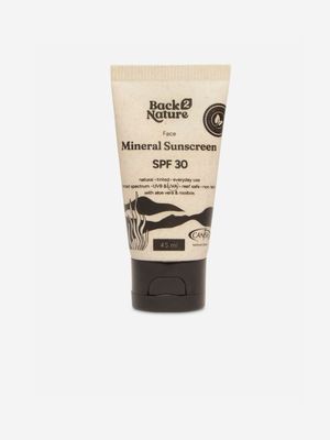 Back 2 Nature Face Mineral Sunscreen SPF 30