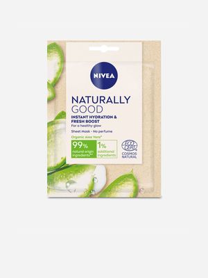 Nivea Naturally Good Organic Aloe sheet Mask