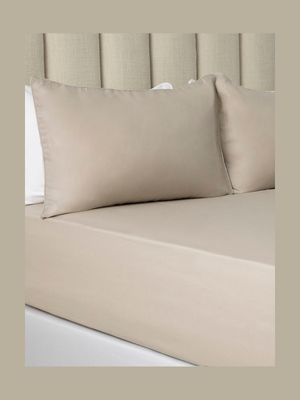 Everynight Cotton Fitted Sheet Natural