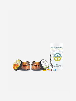 Skin Nutrition Brightening Skincare + Supplements Gift set