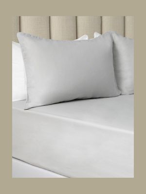 Everynight Cotton Fitted Sheet Silver