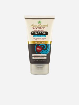 African Extracts Rooibos Purifying Exfoliating Charcoal Wash, Scrub & Mask