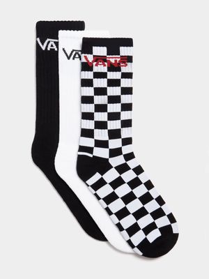 Vans Classic Check 3-pack Crew Socks