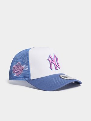 New Era Unisex NY Yankees World Series Trucker Blue/White Cap