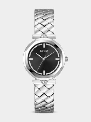 Guess Rumour Silver Plated Stainless Steel Bracelet Watch
