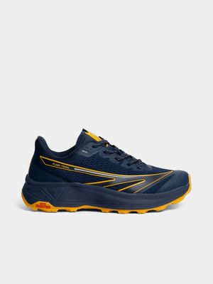 Mens Hi-Tec Flash Trail Navy/Yellow Sneaker