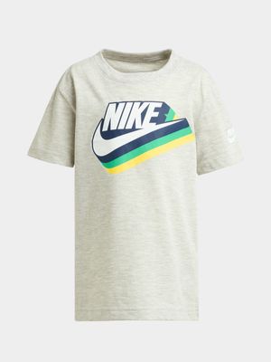 Nike Kids Gradient Futura Short Sleeve Grey T-Shirt