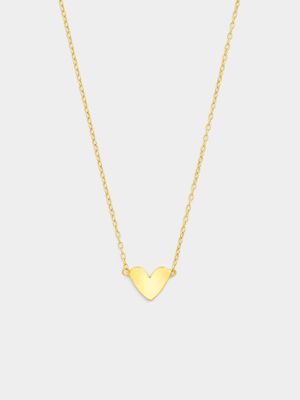 Gold Plated Sterling Silver Heart Necklet