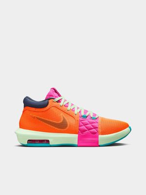 Mens Nike Lebron Witness 8 Orange/Blue/Pink Basketball Shoes