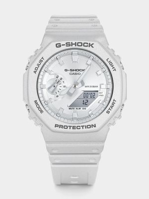 Casio G-Shock Carbon Core Ana Digi Silver Tone Resin Watch