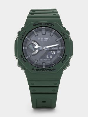 Casio G-Shock Carbon Core Ana Digi Green & Black Resin Watch