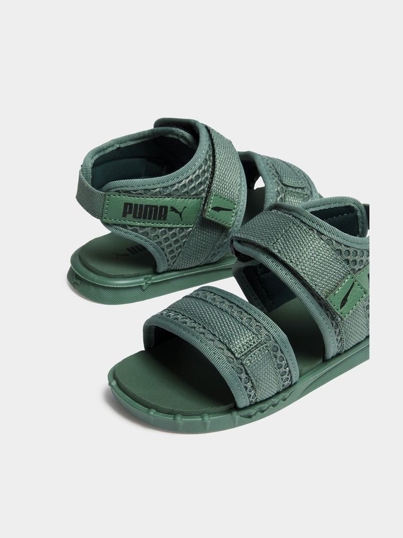 Junior Infant Puma Crony Track Sage Black Sandals Bash