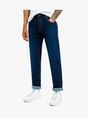 Men's Relay Jeans Sustainable Straight Leg Dark Blue Jeans