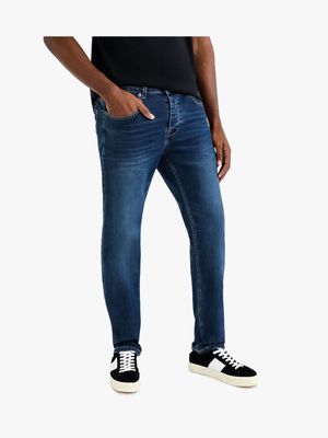 Men's Relay Jeans Sustainable Straight Leg Mid Blue Jeans