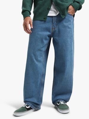 Vans Men's Check-5 Baggy Stonewash Blue Denim Pants