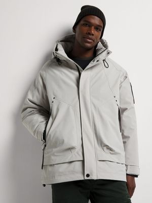 Fabiani Men's Shell Parka Grey Jacket