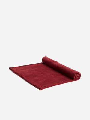 Jet Home Red Coral Fleece Throw 125x150
