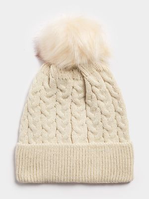 Jet Women's Stone Cable Knit Beanie