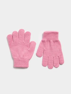 Jet Younger Girls Pink Gloves