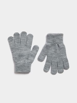 Jet Older Boys Grey Gloves