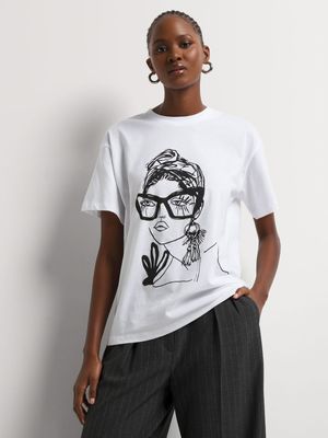 Cotton Sunglass Face T-Shirt