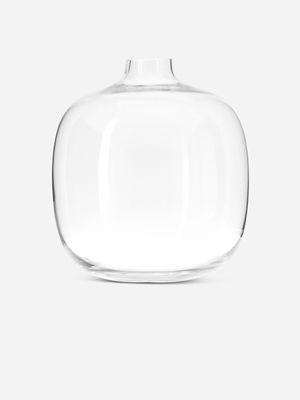vase bubble fat large clear 24x20cm