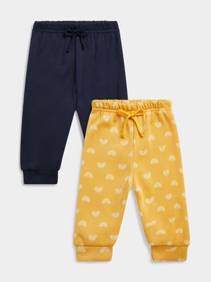Jet Toddler Girls Mustard/Navy 2 Pack Active Pants