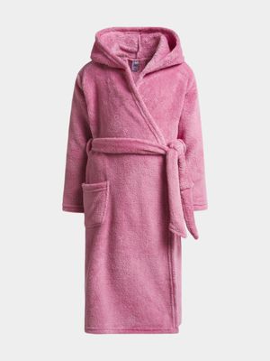Jet Younger Girls Pink Fleece Gown