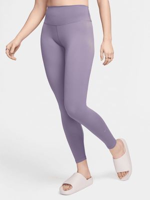 Womens Nike Dri-Fit High-Rise Purple Tights