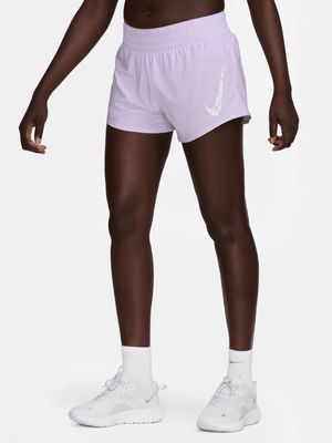 Womens Nike One Swoosh Dri-Fit Lilac Shorts