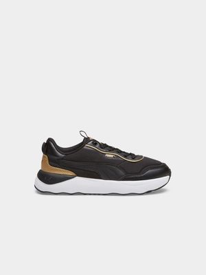 Womens Puma Runtamed Platform Pop-Up Metallic Sneakers