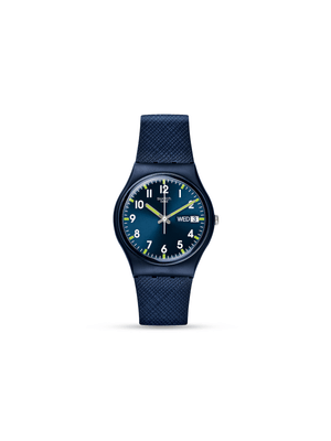Swatch Sir Blue Silicone Watch