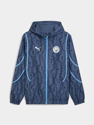 Mens Puma Manchester City Pre-Match Woven Navy Jacket