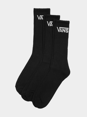 Vans Black Crew Sock 3 Pack