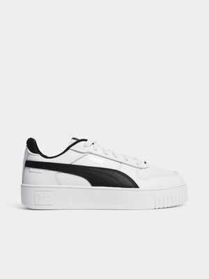 Womens Puma Carina Street White/Black Sneakers