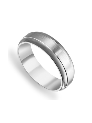 Titanium Brushed Center 7mm Wedding Band