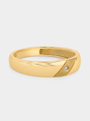 Yellow Gold Earth Grown Diamond Solitaire Ring