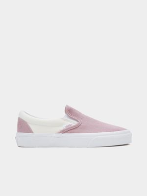 Vans Women's Sli-On Pink/White Sneaker