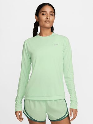 Womens Nike Dri-Fit Pacer Light Green Top