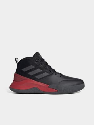 Mens adidas Ownthegame Black/Red Sneaker